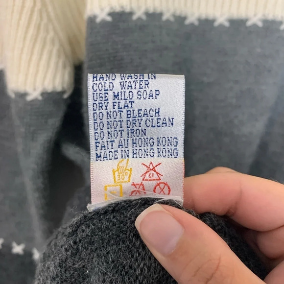 VTG D’Allaird Neutral Mock Neck Pullover Sweater Wool Blend Size Women’s Large - Picture 8 of 8